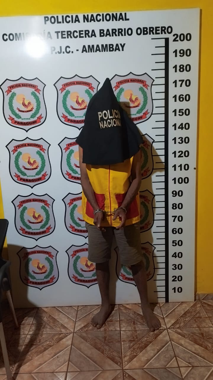 Aprehenden a hombre armado tras irrumpir en vivienda en barrio Obrero
