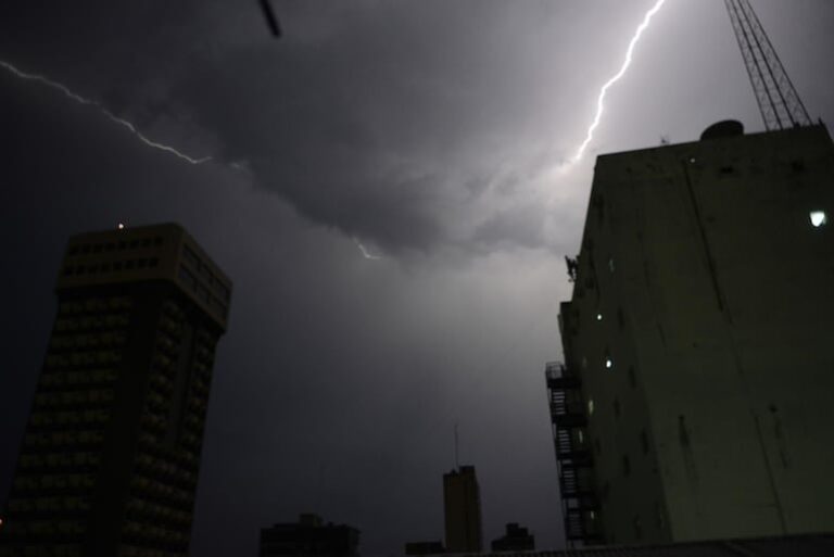 Alerta de tormentas en nueve departamentos de Paraguay.