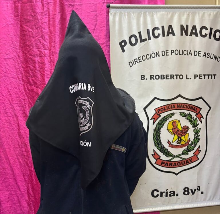 Detienen a sospechoso con antecedentes por intento de robo.