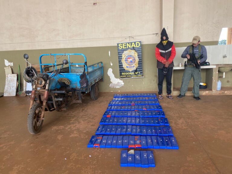 SENAD incauta 100 kilos de marihuana en operativo en Pedro Juan Caballero