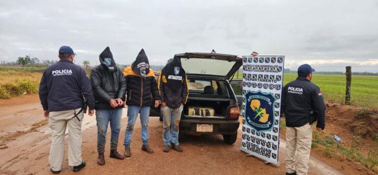 Policía Nacional desbarata cargamento de marihuana en Pedro Juan Caballero