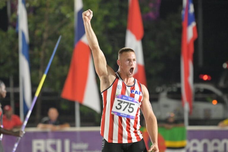 Lars Flemming, de Paraguay, logra un nuevo récord en el lanzamiento de jabalina durante los II Juegos Panamericanos Junior Asunción 2025 – Polideportivo.
