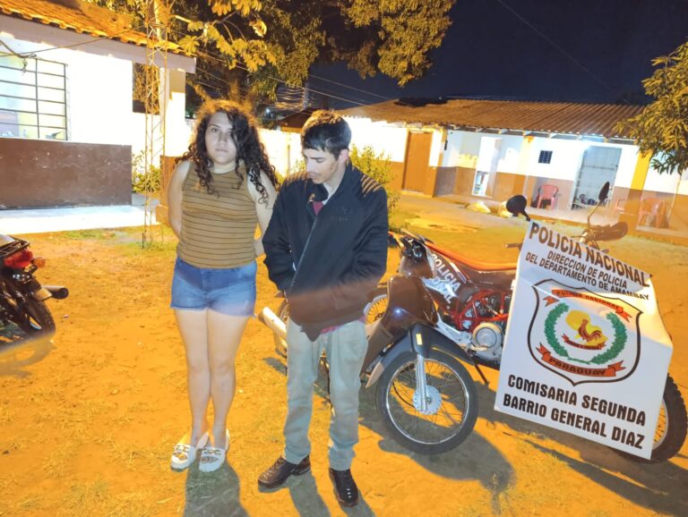 Recuperan motocicleta denunciada como robada y aprehenden a presuntos implicados en Pedro Juan Caballero