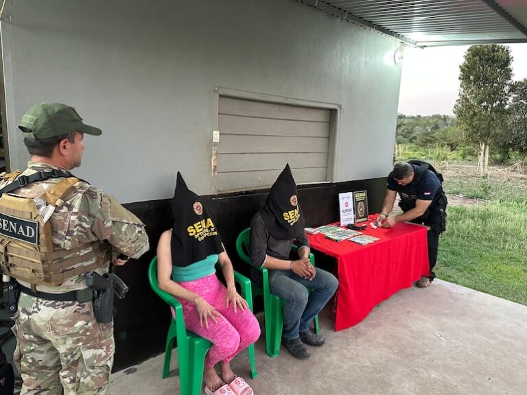 Yby Yaú: arrestan a pareja por presunto microtráfico