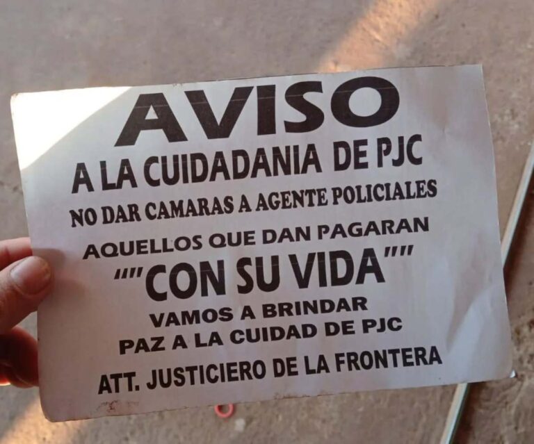 Panfletos intimidantes causan miedo en comerciantes de Pedro Juan Caballero.
