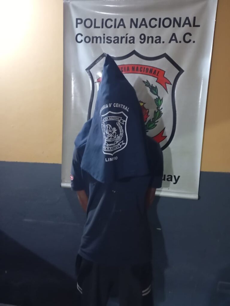 Detienen en Limpio a «Esteban’i» por robos a domicilios.