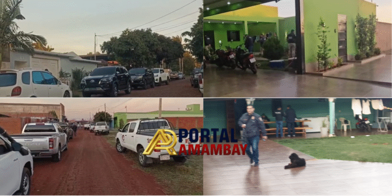 La Policía refuerza la ofensiva investigativa en Pedro Juan Caballero con allanamientos simultáneos