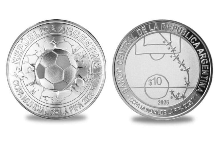 Argentina presenta una moneda en honor al Mundial 2026 y al gol de Maradona frente a Inglaterra – Fútbol Internacional