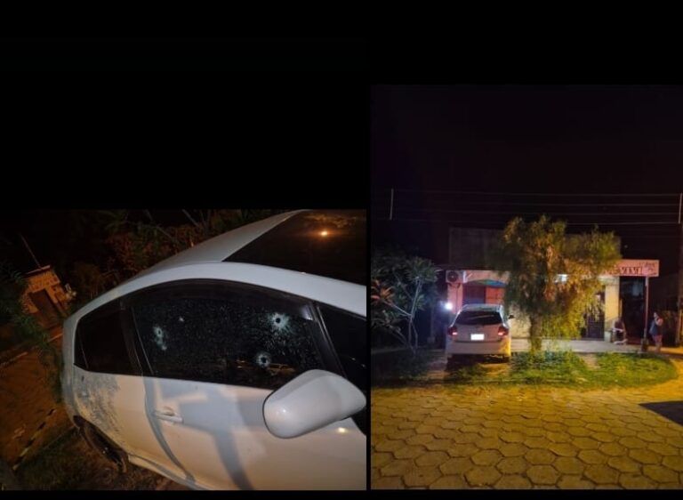 Balacera Nocturna en Bella Vista Norte: Acribillan a Tiros un Vehículo Estacionado