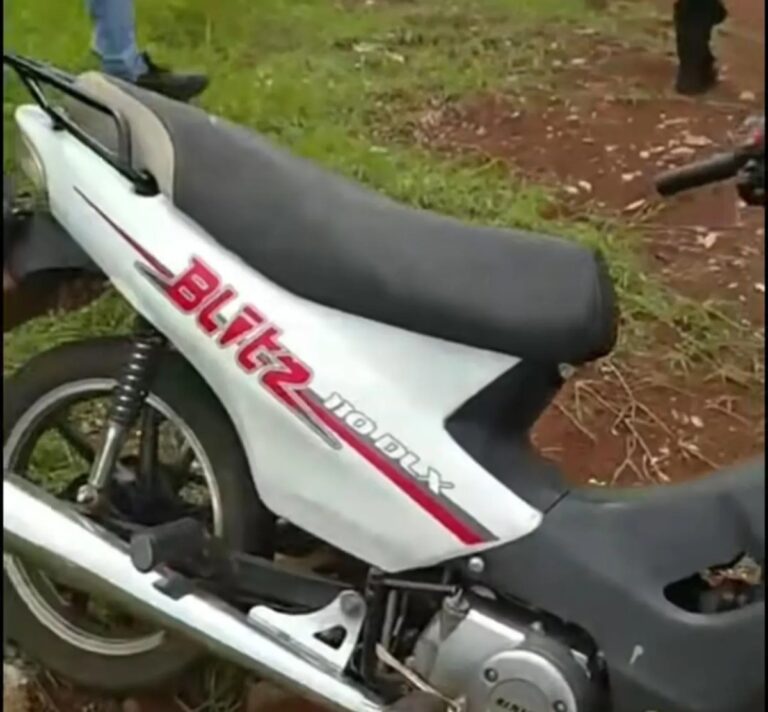 Motocicleta robada en Ponta Porã recuperada en Pedro Juan Caballero.