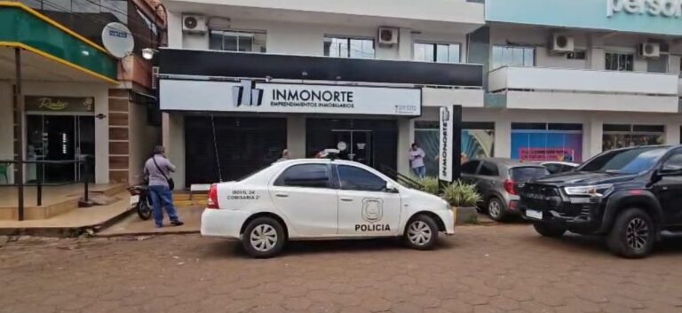 Audaz asalto a una inmobiliaria cerca de la Policía de Amambay