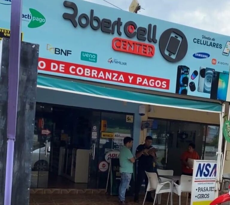 Desconocidos asaltan tienda en Capiibary y roban millonaria suma.