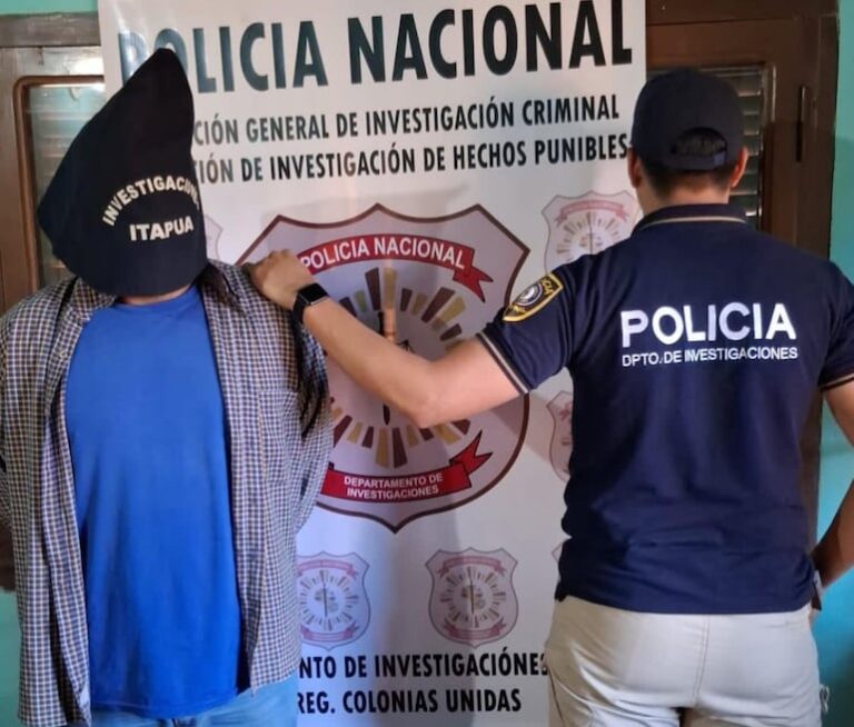 Detenido en Itapúa abusador de niña de 12 años.