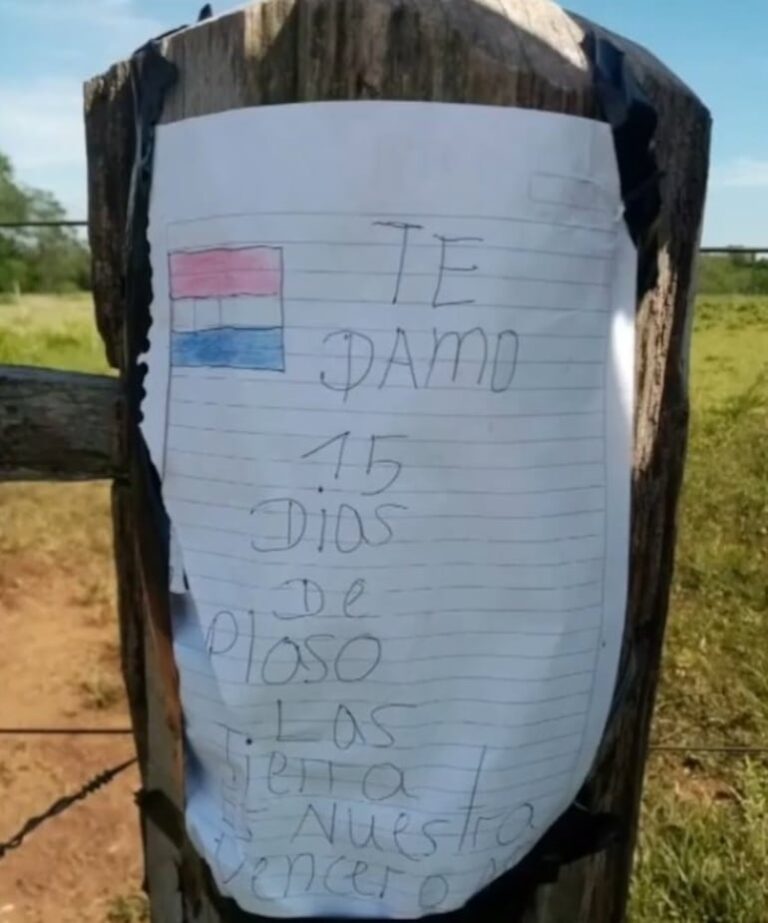 Estanciero de Yasy Cañy denuncia amenazas de disparos.