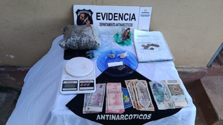 Incautan crack y marihuana en vivienda de Coronel Oviedo.