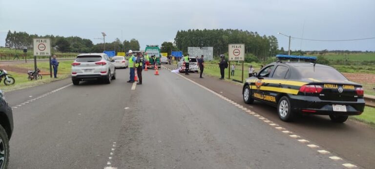 Motociclista fallece tras colisión con auto en Ruta PY02.