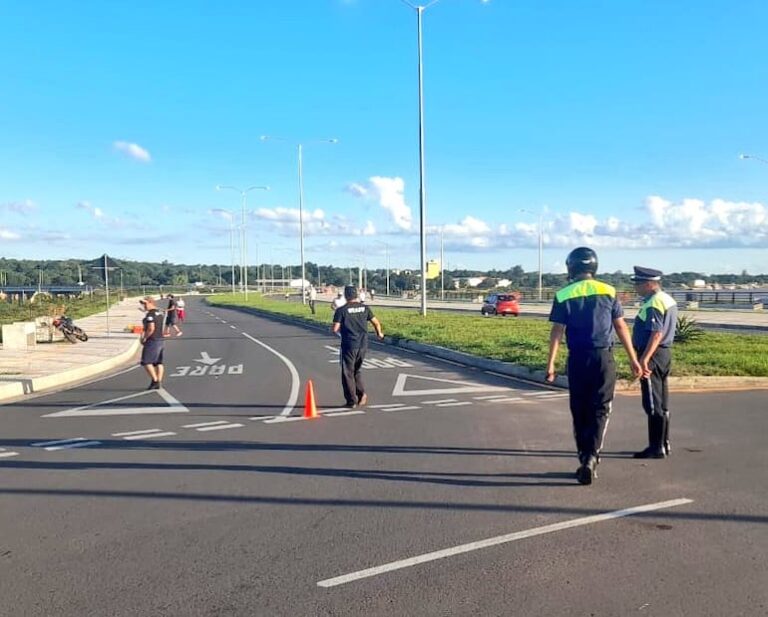 Operativo de la PMT para el final de la Copa Sudamericana.