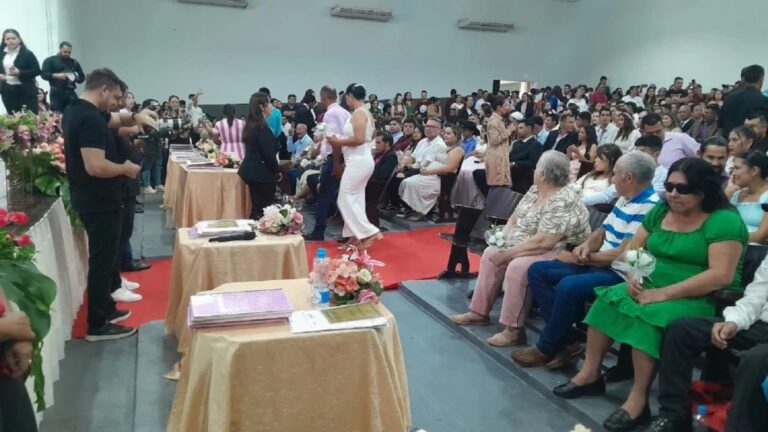 220 parejas celebran su boda comunitaria en Amambay este año.