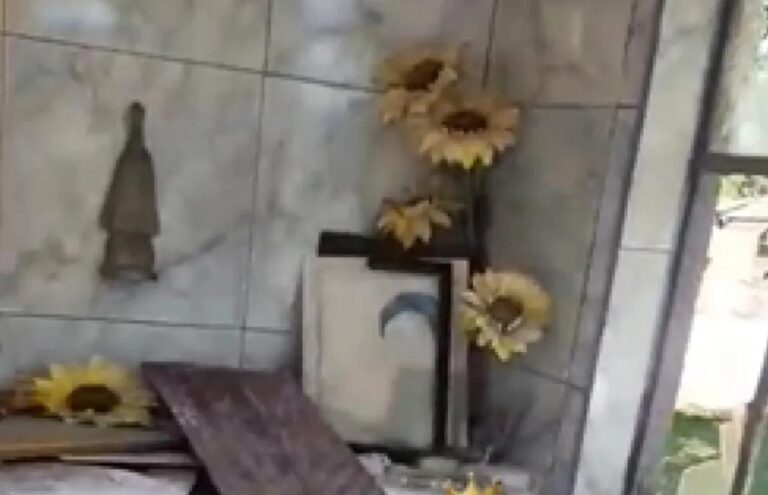 Destruyen un panteón en el cementerio de Zanja Pytã.