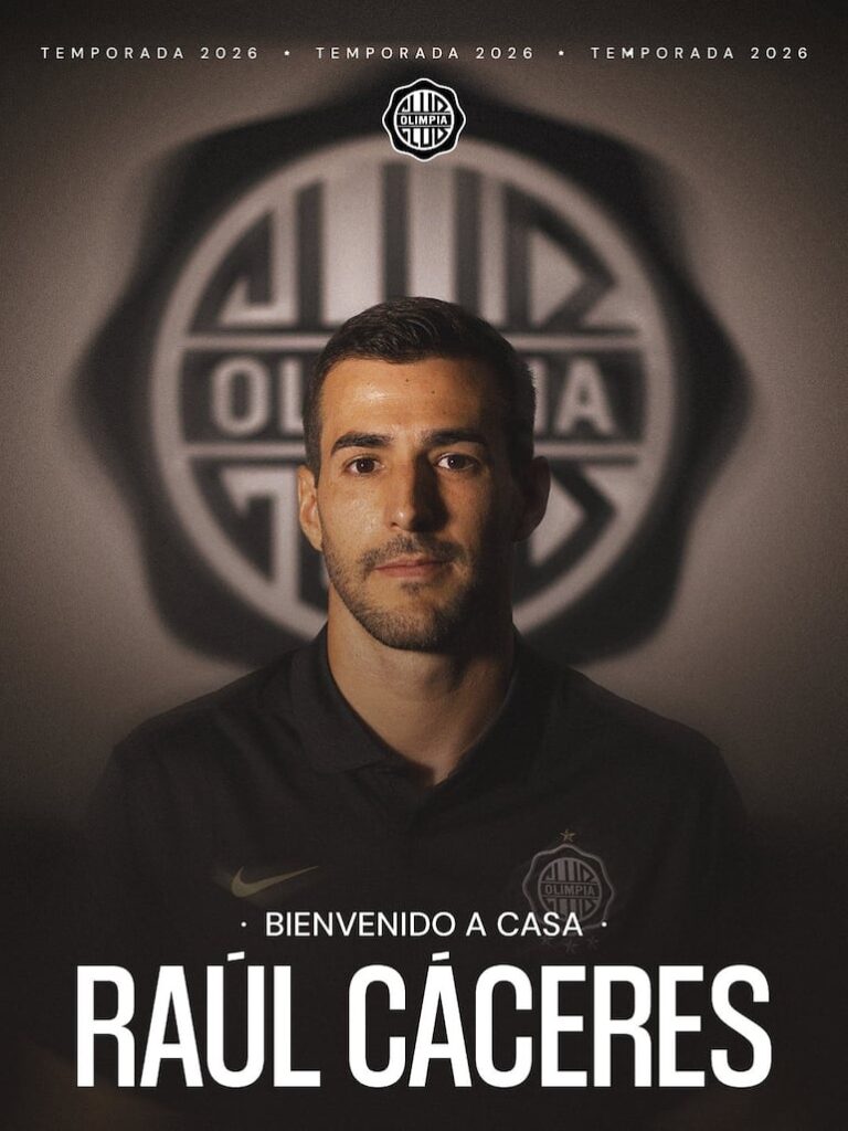 Olimpia confirma el regreso de Raúl Cáceres, un “hijo pródigo” del club – Olimpia