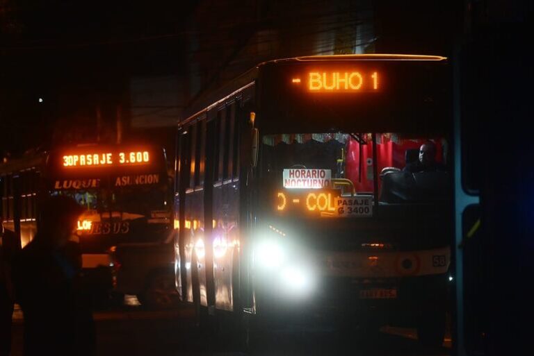 Operación del servicio Búho en noches de Navidad y Año Nuevo.