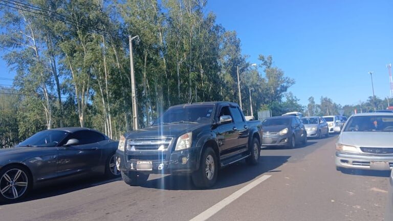 Operativo Retorno: congestión en Ruta PY02 por peaje Ypacaraí.