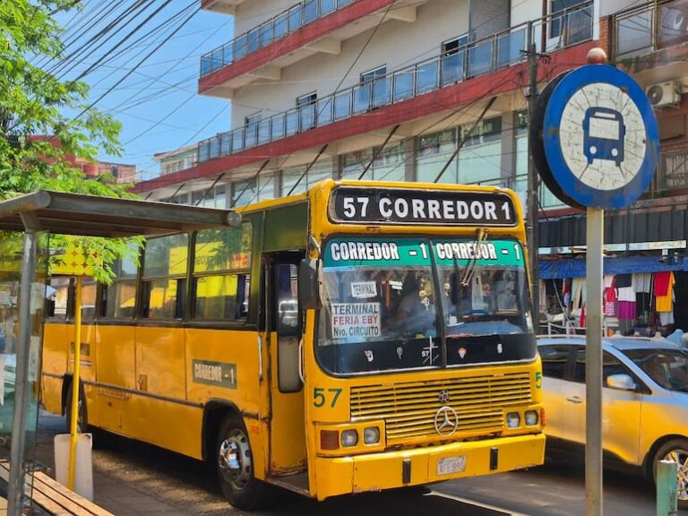 Usuarios del transporte público piden solución al mal servicio en Encarnación.