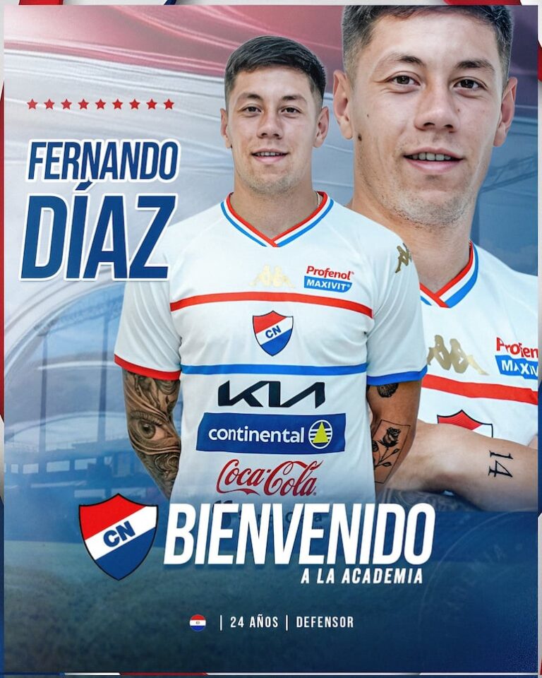 Fernando Díaz se une al club Nacional como nuevo fichaje.