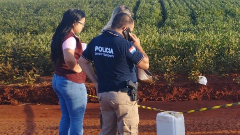 Detienen a dos brasileños por el hallazgo de un cadáver baleado.