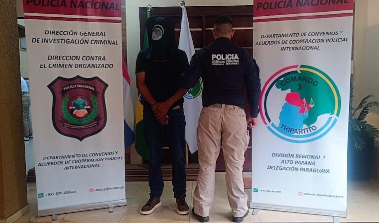 Agentes de Ciudad del Este detienen a peligroso delincuente brasileño en puente internacional
