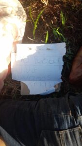 Cuerpo de hombre encontrado en General Genes vinculado a justicia por mano propia