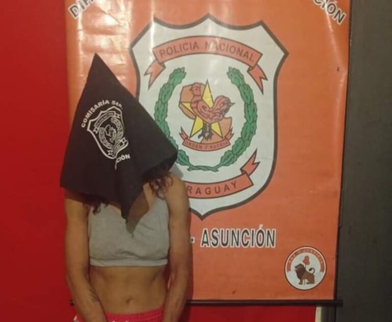Mujer de 27 años aprehendida por hurto en barrio Ricardo Brugada de Asunción