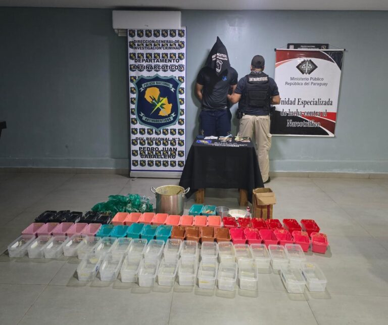 Caen evidencias clave tras allanamiento a vivienda usada para procesar drogas