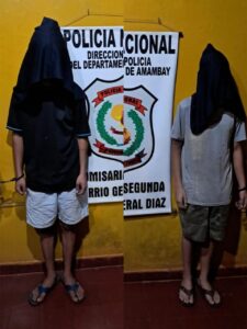 Sorprenden a dos menores intentando hurtar motocicletas del Ministerio Público