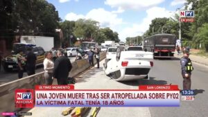 Estudiante de la UNA fallece atropellada al cruzar ruta PY02.