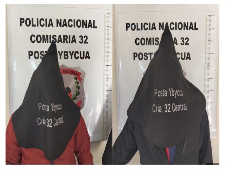 Aprehenden a dos hombres en Capiatá por hurto y posesión de drogas