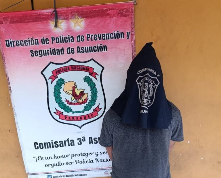 Policía detiene a hombre por intento de hurto en Mercado 4 Asunción