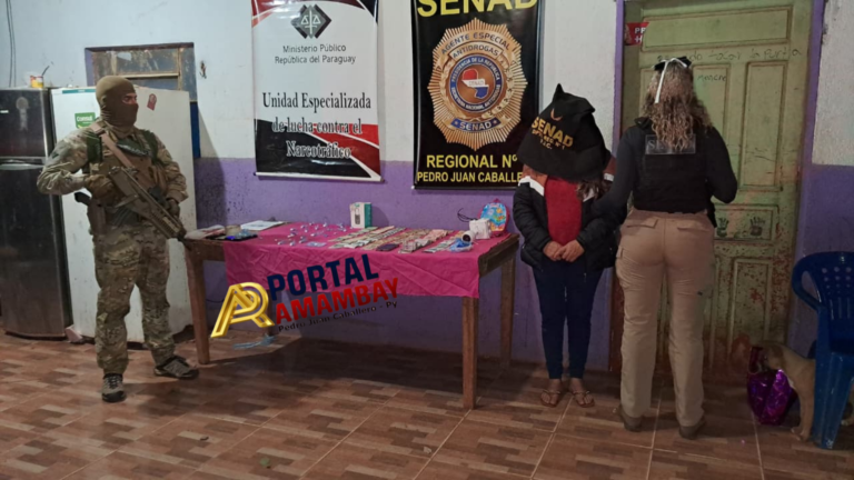 SENAD detiene a mujer y decomisa dosis de cocaína listas para la venta