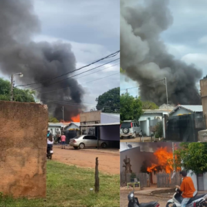 Voraz incendio reduce a cenizas una vivienda en el barrio María Victoria