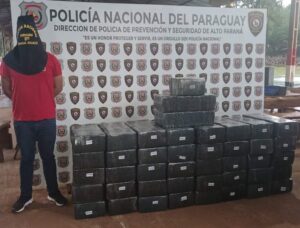 Aprehenden a hombre con 852 kilos de marihuana en Minga Guazú