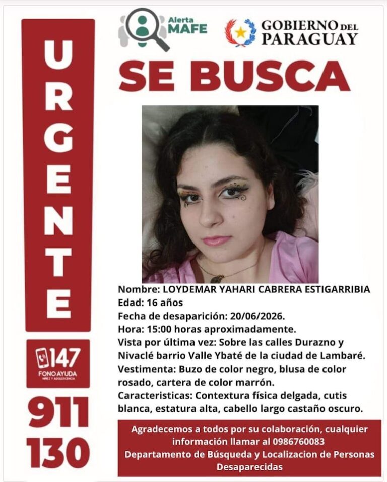 Desaparecen dos jóvenes en Caaguazú y Lambaré, piden ayuda urgente