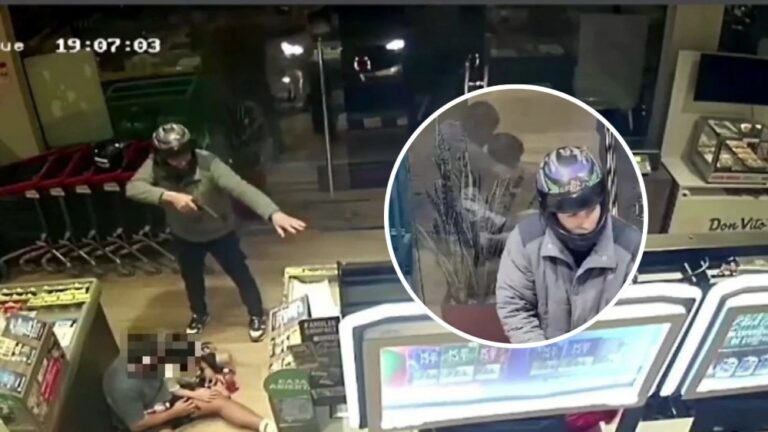 Delincuente detenido tras asalto a minimercado; retuvo a cliente y niño.