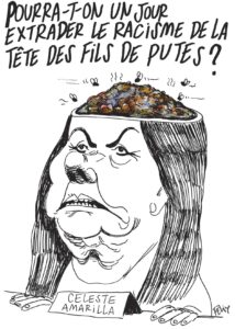 Charlie Hebdo vuelve a caricaturizar a Celeste Amarilla en París
