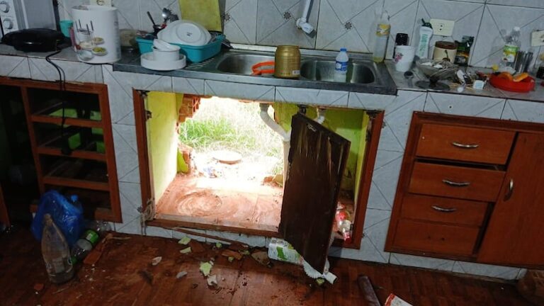 Delincuentes roban reloj Rolex y televisor en Guarambaré tras hacer boquete