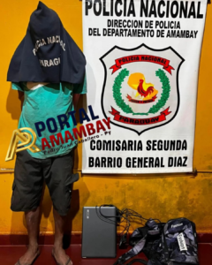 Detienen a alias “Kamba’i” tras hurtar una notebook en el barrio Guaraní