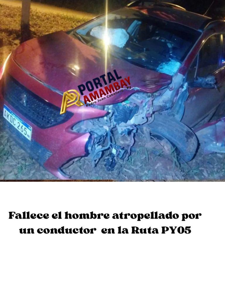 Fallece el hombre atropellado por un conductor supuestamente ebrio en la Ruta PY05