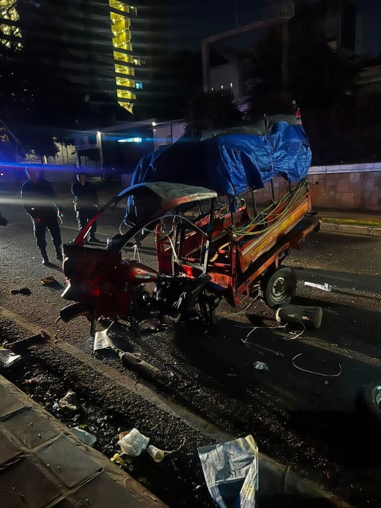 Vendedor de periódicos muere tras accidente en avenida General Santos, Asunción