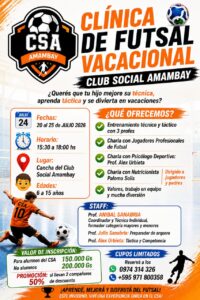 Club Social Amambay lanza su «Clínica de Futsal Vacacional» para niños y jóvenes con un staff de primer nivel