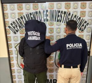 Detienen a guardiacárcel con paquetes de marihuana en Pedro Juan Caballero.