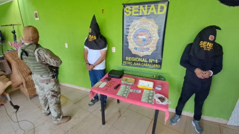 Senad incauta 8.000 dosis de drogas en Pedro Juan Caballero
